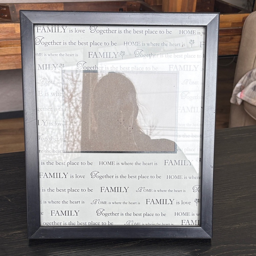 Elegant Black Family Picture Frame